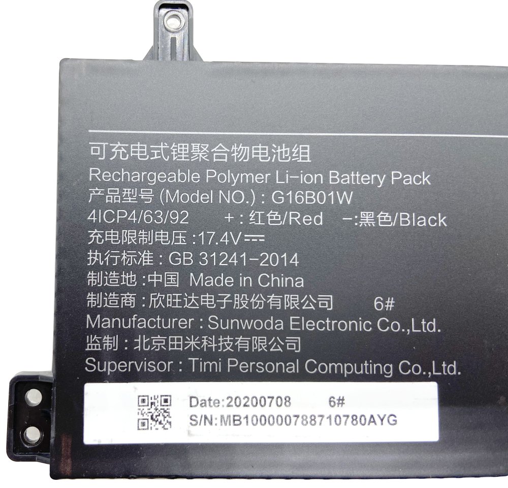 Original Batería Xiaomi Redmi G 3620mAh 55.02Wh