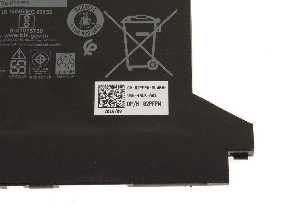 Original 3500mAh 42Wh Batería Dell 2PFPW 8JYHH