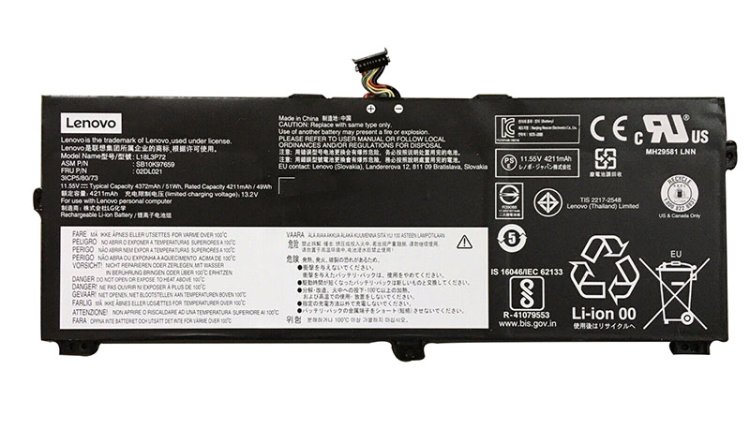 Original 4211mAh 49Wh Batería Lenovo SB10K97659 SB10K97660 - Haga un click en la imagen para cerrar