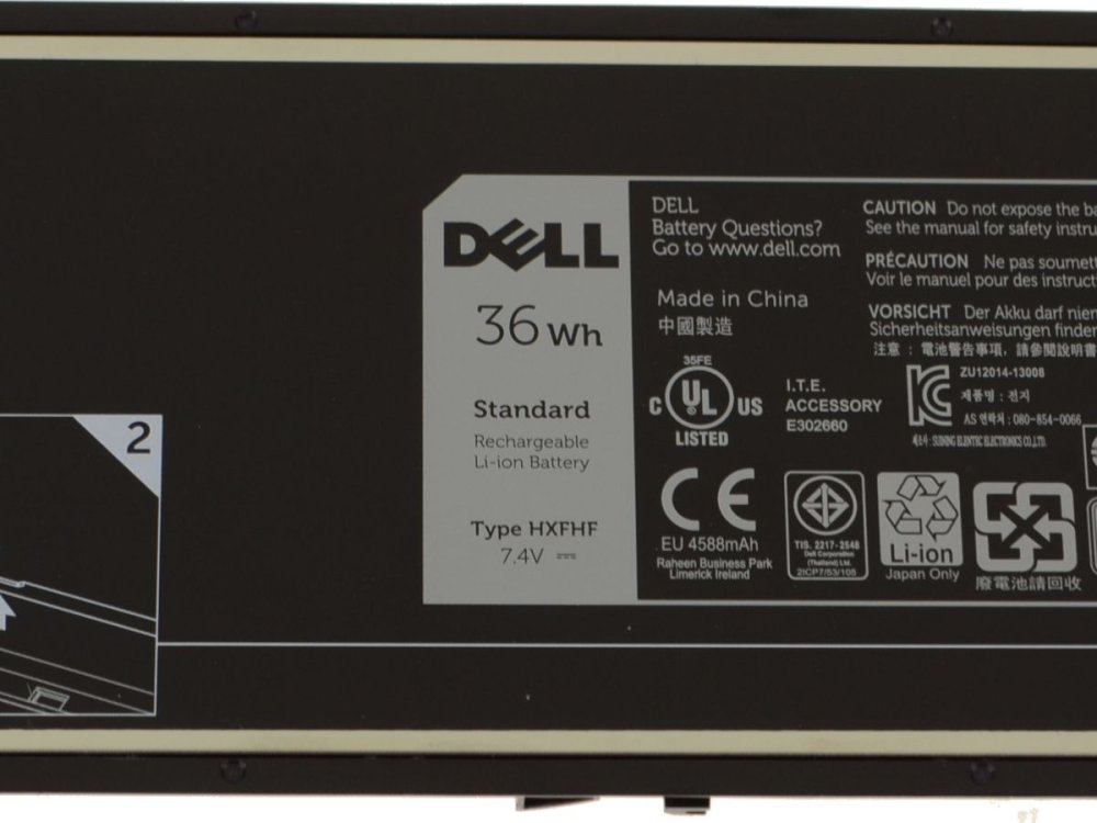 Original 36Wh Batería Dell HXFHF VT26R VJF0X