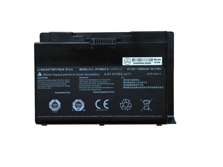 Batería Clevo 6-87-P37ES-427 5900mAh 89.21Wh - Haga un click en la imagen para cerrar