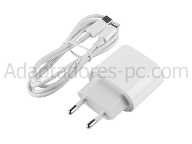 20W USB-C PD Lightning iPhone 12 Pro and 12 Pro Max MG9E3LL/A Adaptador Cargador - Haga un click en la imagen para cerrar