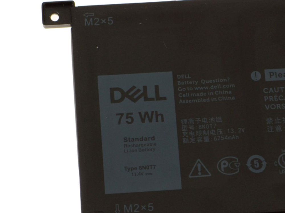 75Wh Original Batería Dell 8N0T7