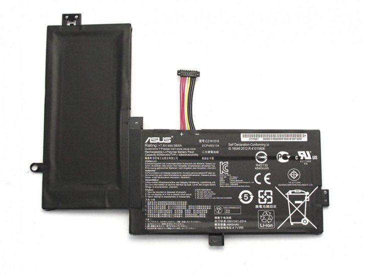 38Wh 5000mAh Original Batería Asus VivoBook Flip TP501UA - Haga un click en la imagen para cerrar