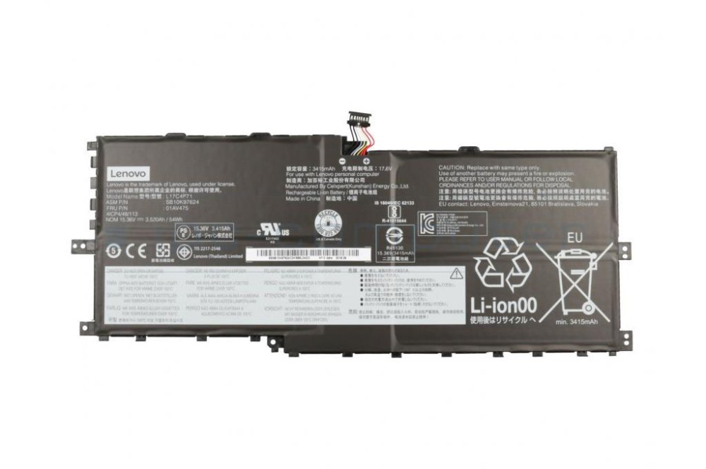 Original 3520mAh 54Wh Batería Lenovo L17C4P71 L17M4P73