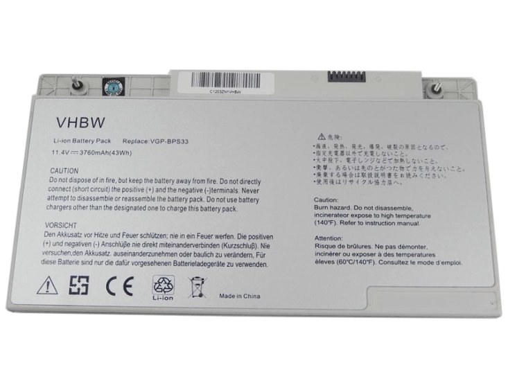 3760mAh Sony Vaio SVT141190X SVT1411BPXS Original Batería - Haga un click en la imagen para cerrar