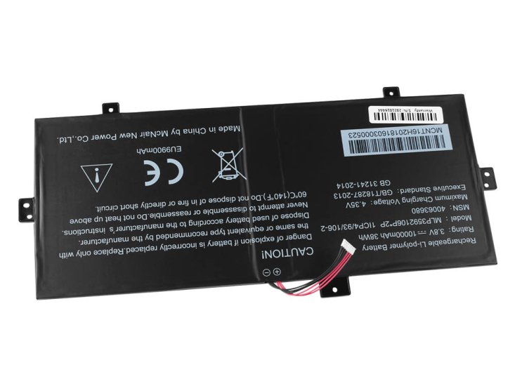 Batería Medion Akoya E2225T 10000mAh 38Wh - Haga un click en la imagen para cerrar