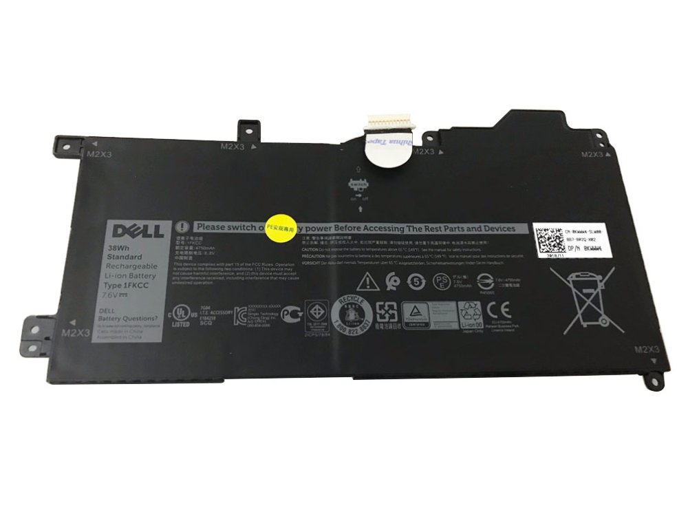 Original 4750mAh 38Wh Batería Dell Latitude 7200 2-in-1 T04J001