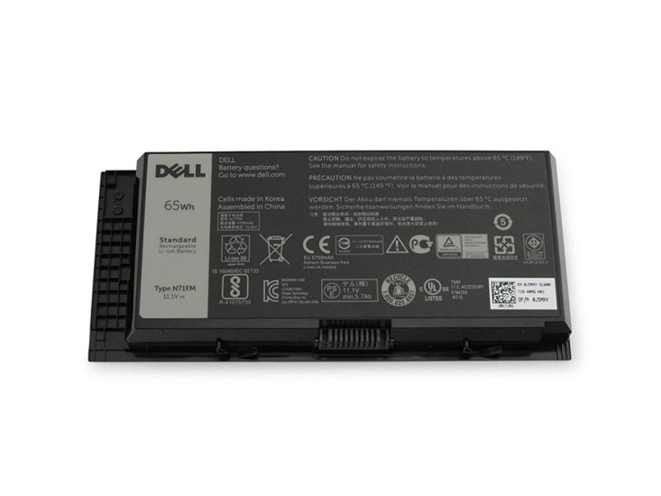 65Whr Dell N71FM 5V19F 451-BBGN Original Batería - Haga un click en la imagen para cerrar