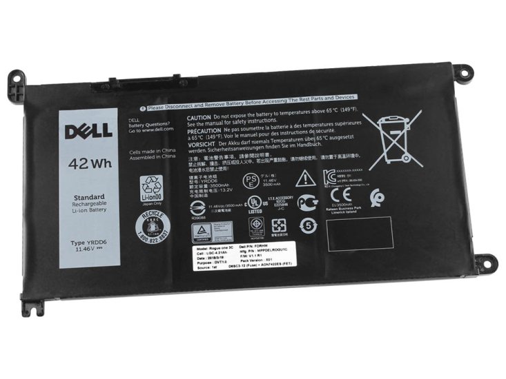 Original 3500mAh 42Wh Batería Dell Inspiron 14 5485 P92G P92G002 - Haga un click en la imagen para cerrar