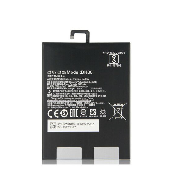 Original Batería Xiaomi BN80 8420mAh 32.4Wh - Haga un click en la imagen para cerrar