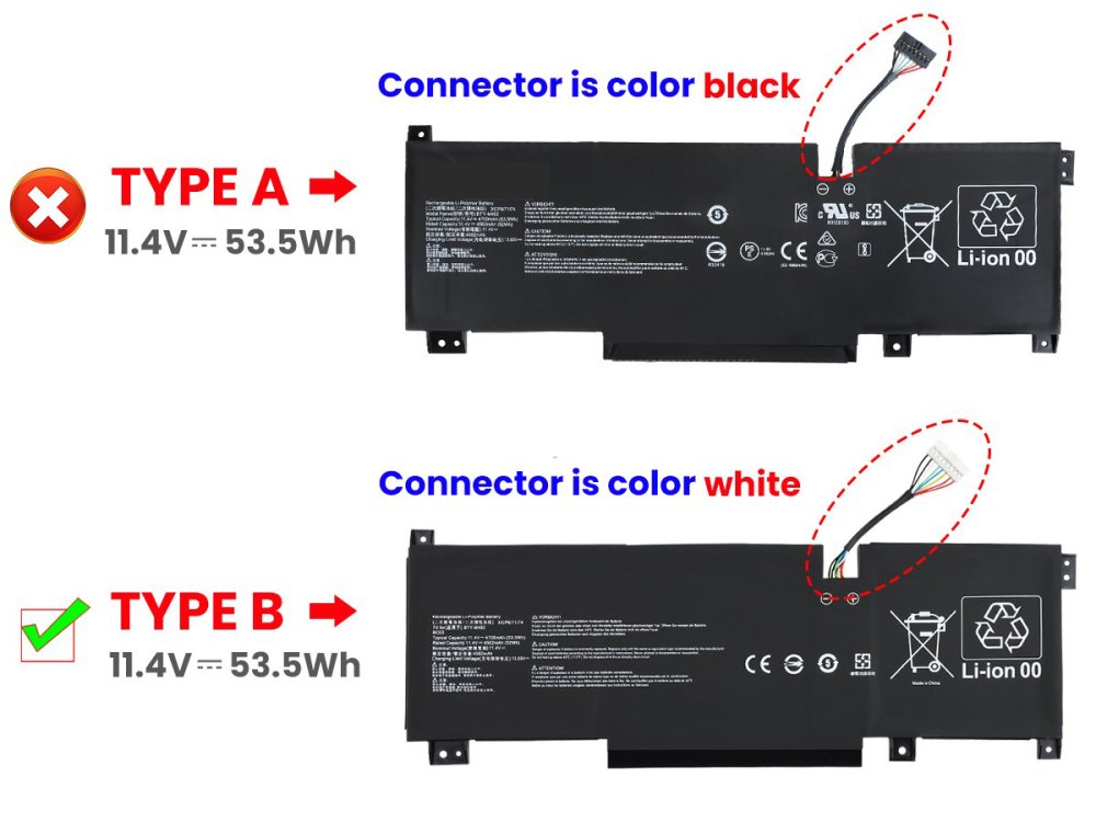 Batería MSI Bravo 15 C7VE-054 4700mAh 53.5Wh