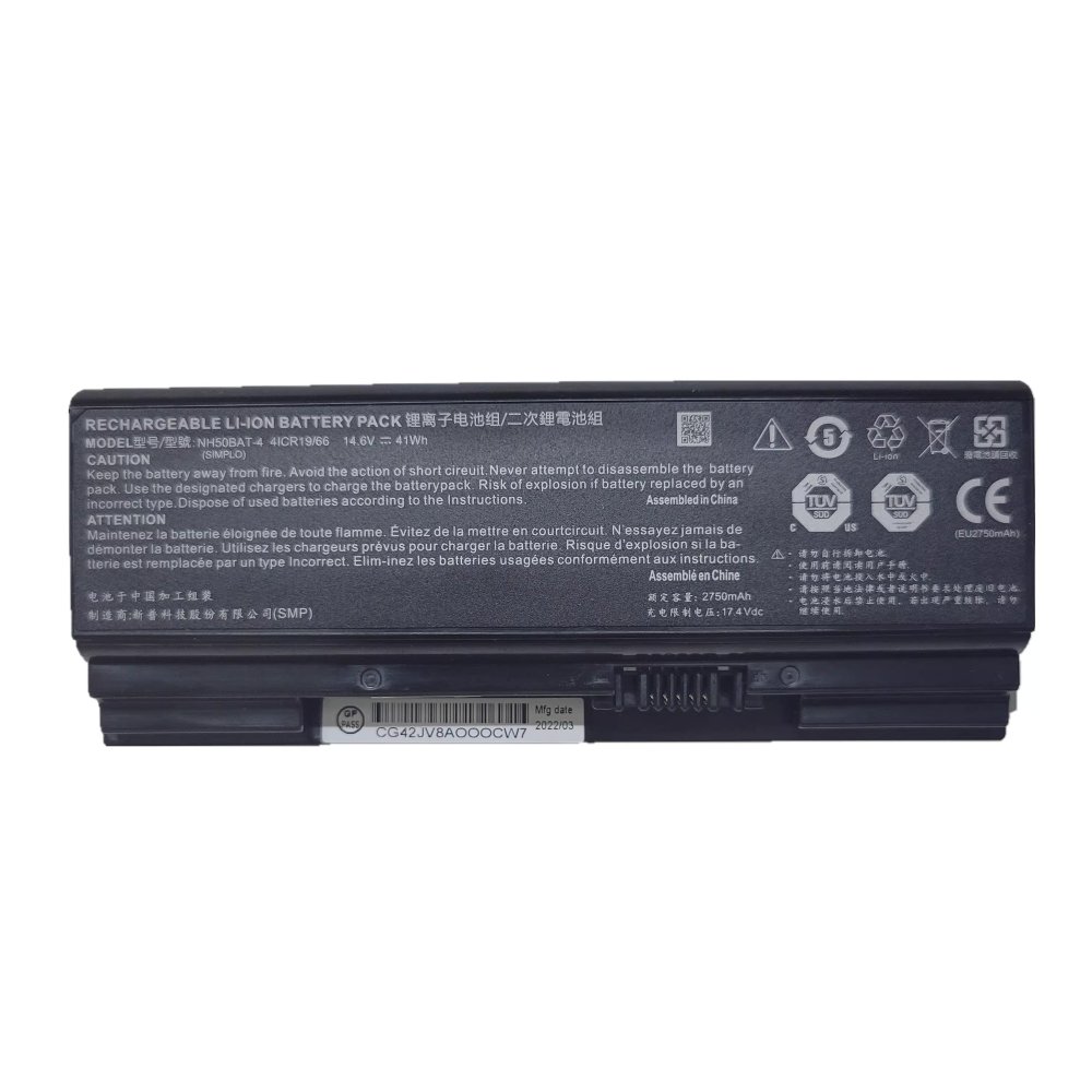 Original Batería Clevo 6-87-NH50S-41C00 2750mAh 41Wh