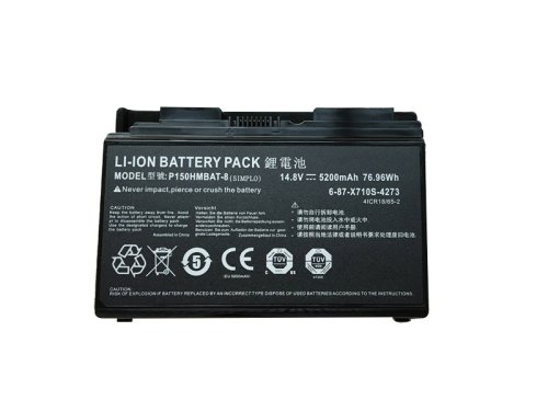 5200mAh Batería Clevo 6-87-X510S-4J72