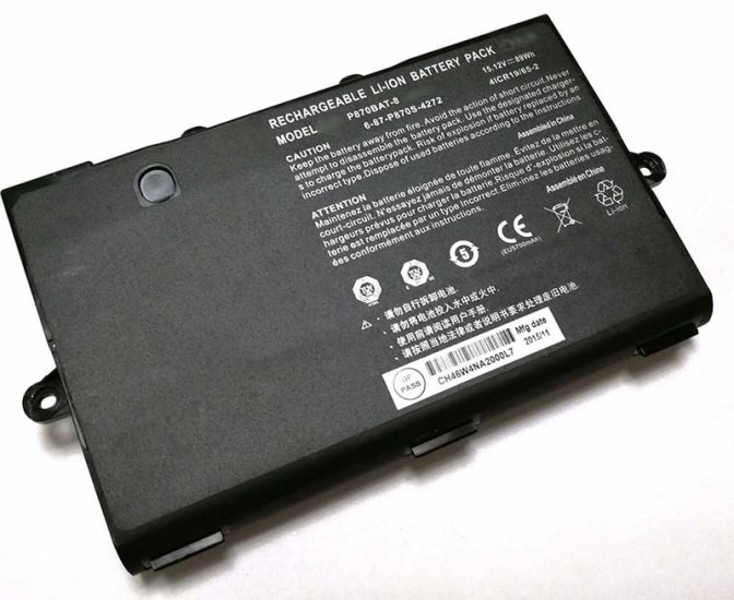 6000mAh 89Wh Batería Clevo P870BAT-8 P870TM-G - Haga un click en la imagen para cerrar