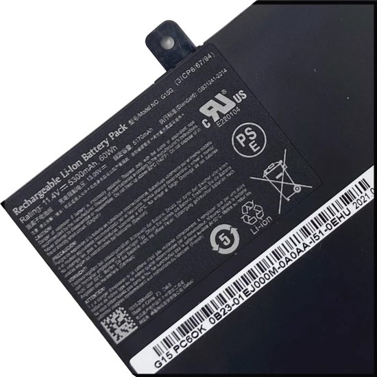 Batería Machenike F117-S6 5300mAh 60Wh - Haga un click en la imagen para cerrar