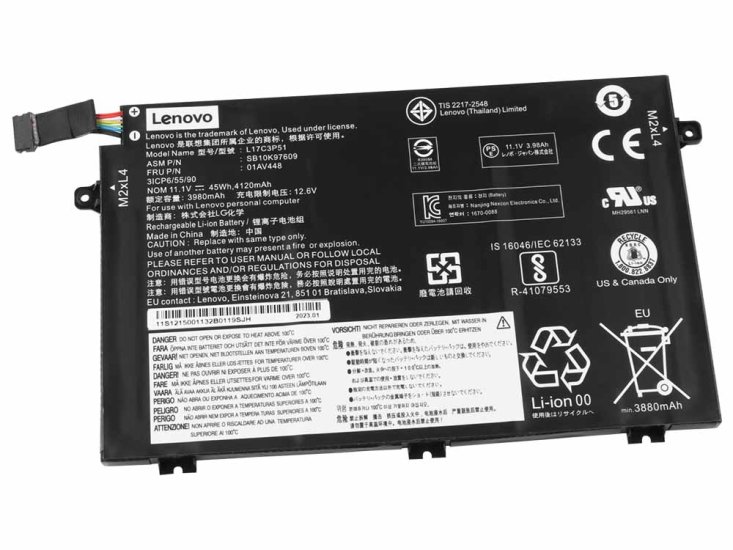 Original 4050mAh 45Wh Lenovo SB10K97608 Batería - Haga un click en la imagen para cerrar