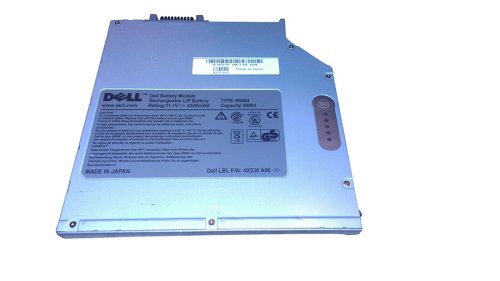 Original 4320mAh 48Wh Media Bay Batería Dell 312-0102 312-0122