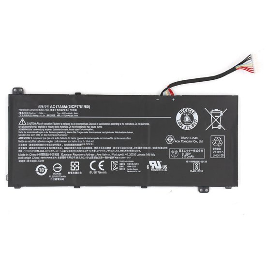 5360mAh 61.9Wh Batería Acer SP314-52-51K3 - Haga un click en la imagen para cerrar