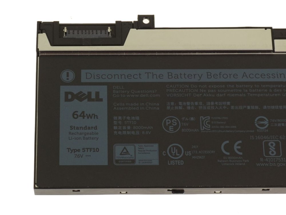 Original 8000mAh 64Wh Batería Dell Precision 7530-V9WRD