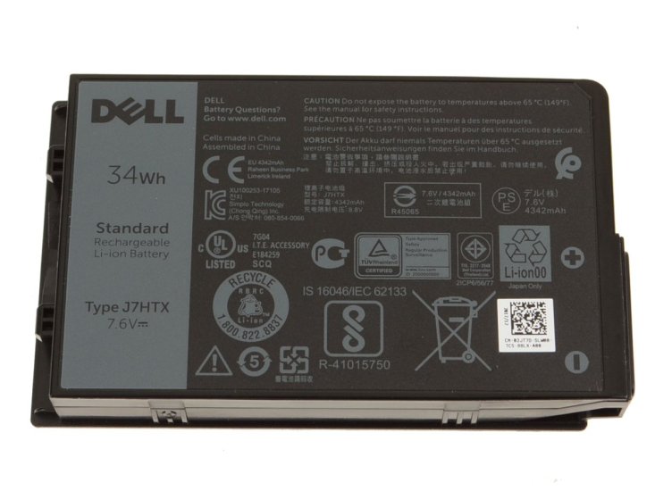 Original 4342mAh 34Wh Batería Dell Latitude 12 Rugged Tablet 7212 - Haga un click en la imagen para cerrar