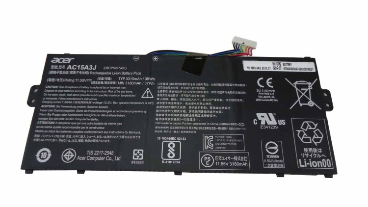 3315mAh 39Wh Batería Acer Chromebook 11 CB3-132-19N7 - Haga un click en la imagen para cerrar