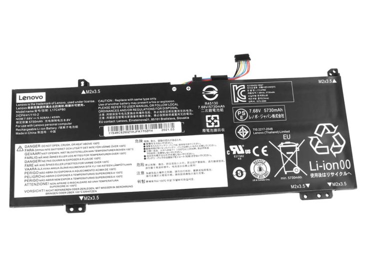 Original 5928mAh 45Wh Lenovo Ideapad 530S-14IKB 81EU007FGE Batería - Haga un click en la imagen para cerrar