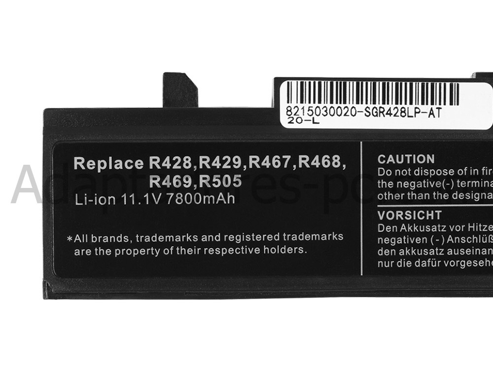 Batería Original Samsung NT-RV413 7800mAh