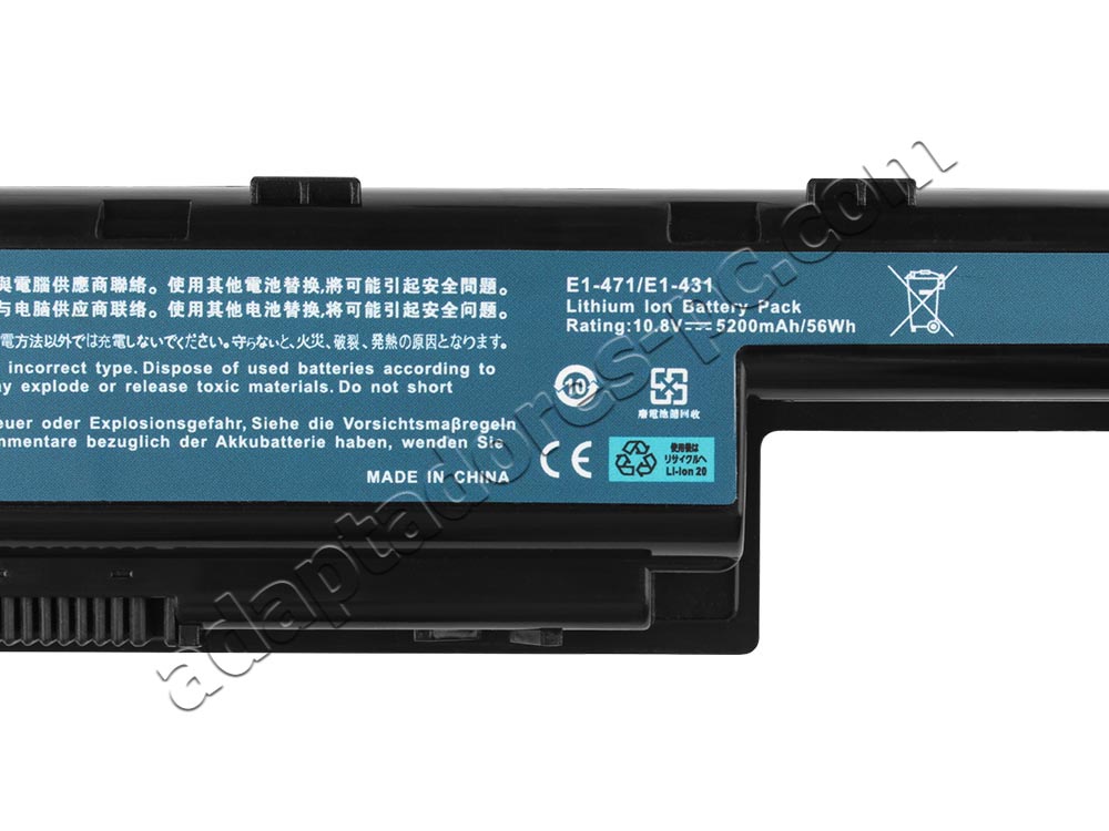 Batería Original Packard Bell EasyNote TV44HC-B9606G50Mnwb 5200mAh