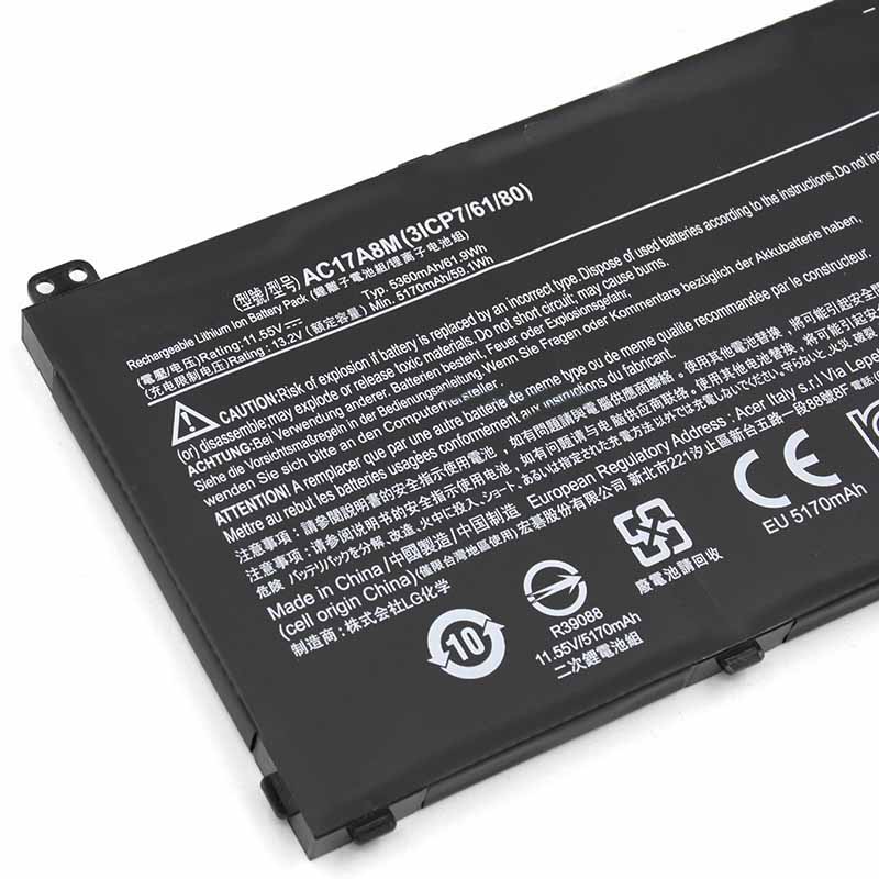 5360mAh 61.9Wh Batería Acer SP314-52-51K3