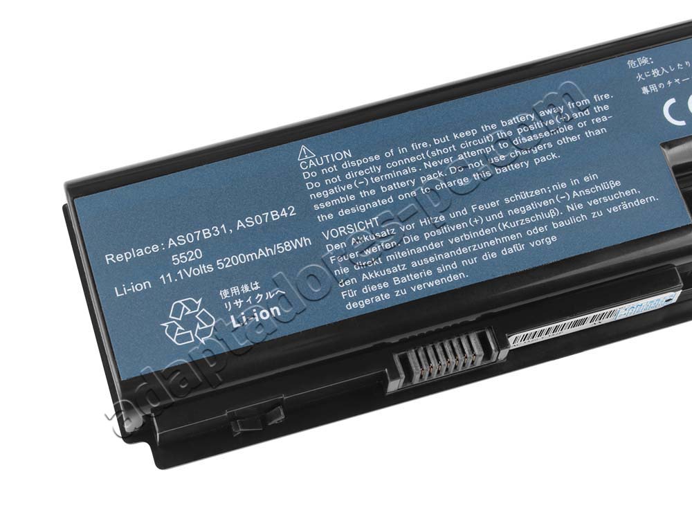 4400mAh 48Wh Batería Acer AS07B32 AS07B41 AS07B42