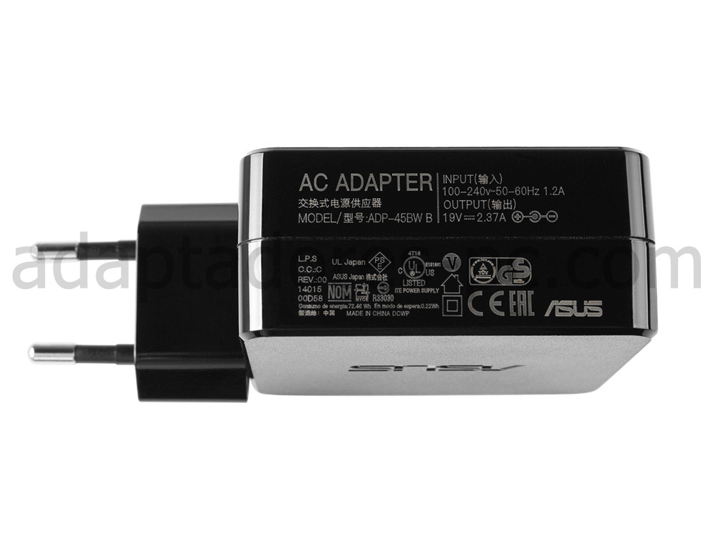 Adaptador Cargador Original Asus X550LA 45W + Cable