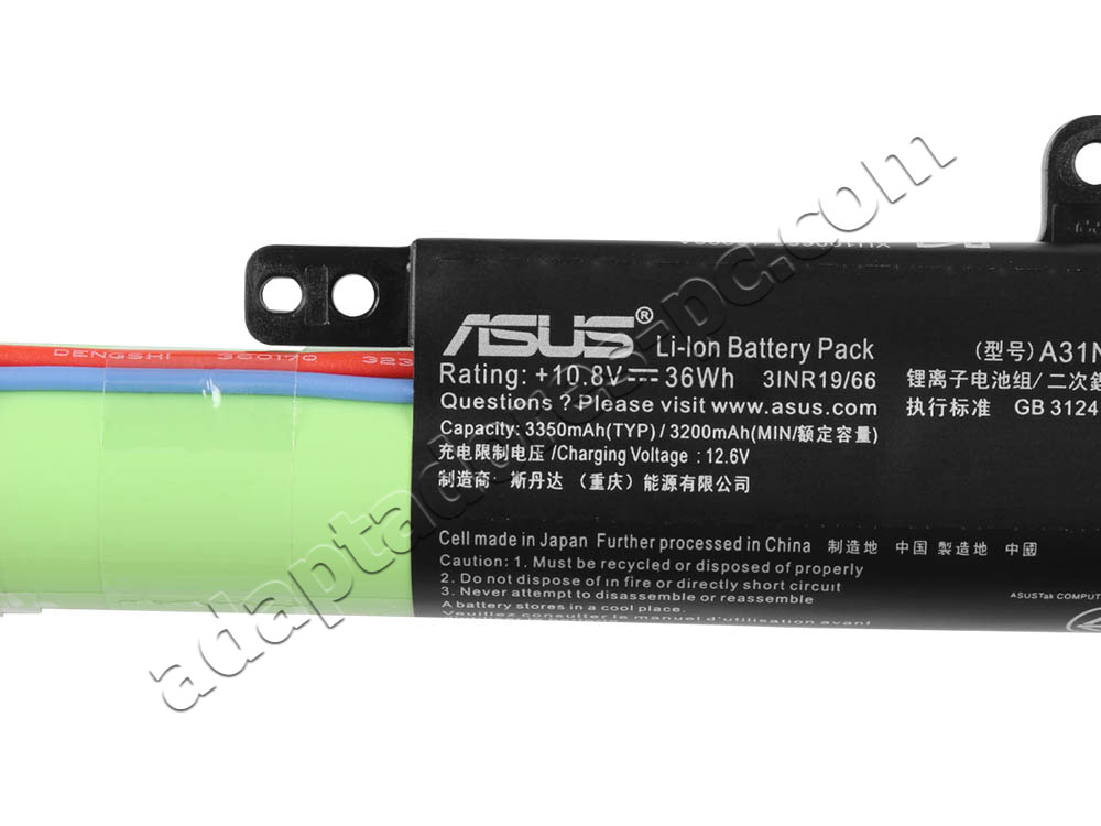 36Wh 3200mAh Original Batería Asus VivoBook A541UV-57A92PB1 A541UV-57B92PL1