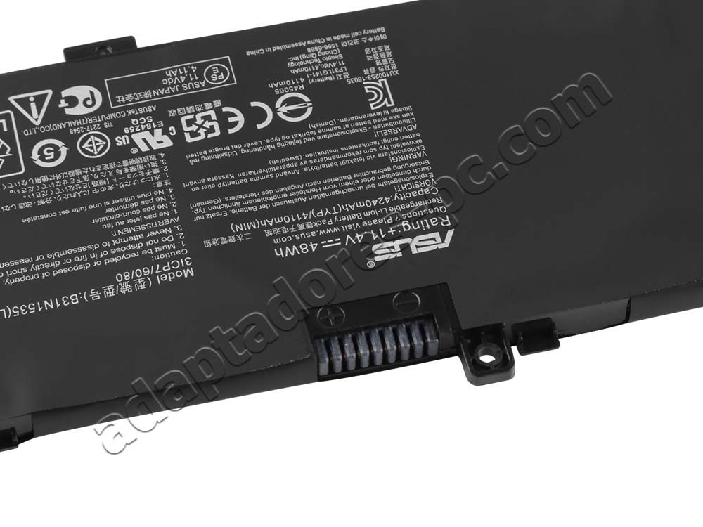 48Wh 4110mAh Original Batería Asus Zenbook UX310UQ-GL055T