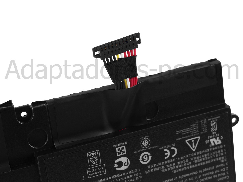 6520mAh Asus UX32VD-R4003V Original Batería