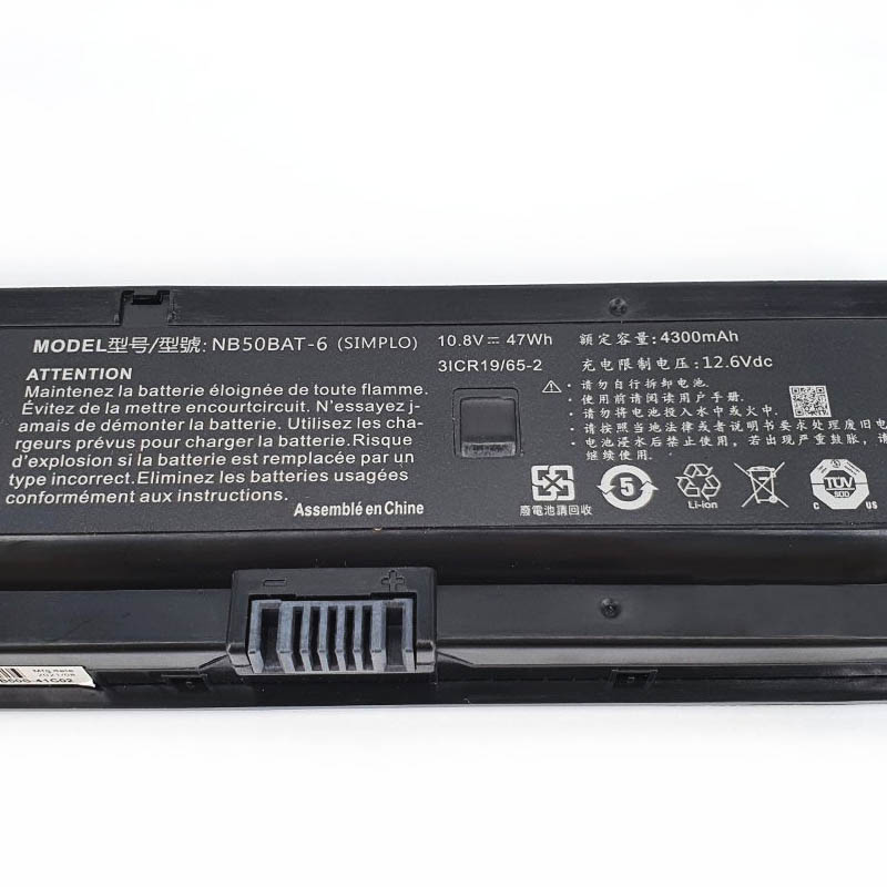 Batería Clevo NB50TZ NB55TJ1 NB55TK1 4300mAh 47Wh