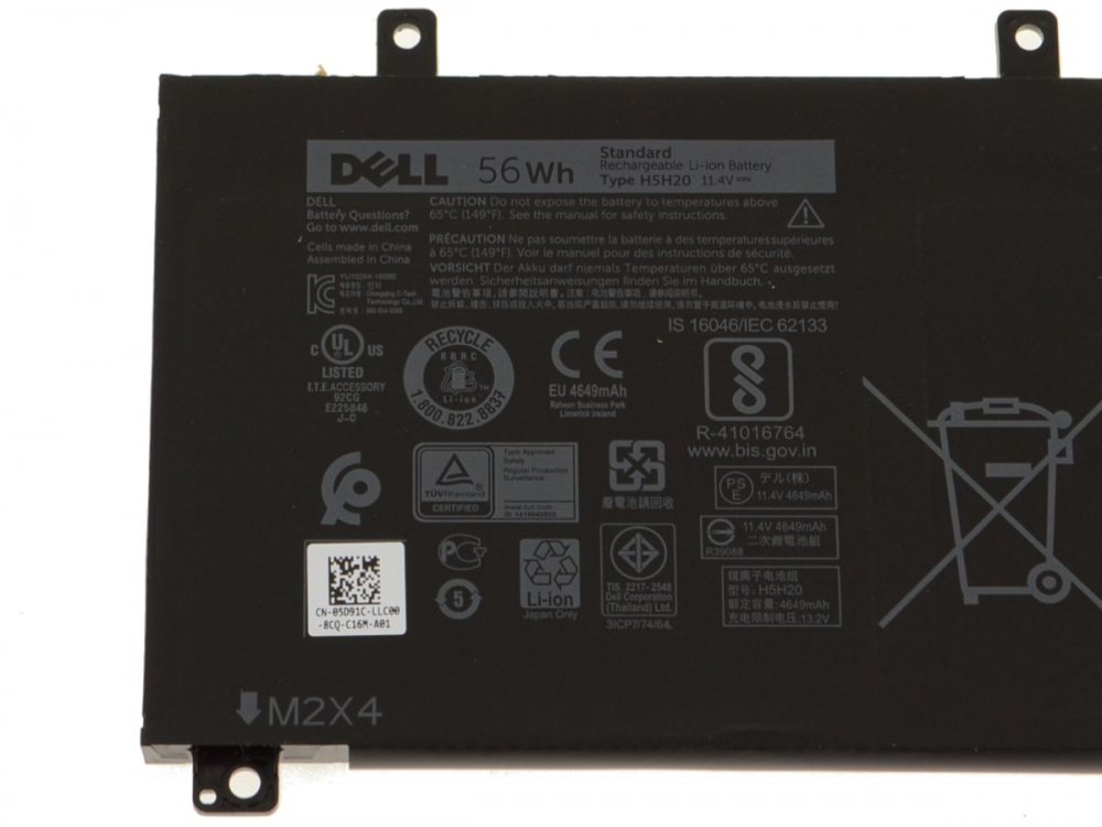 Original 56Wh Batería Dell Inspiron 7501 P102F003