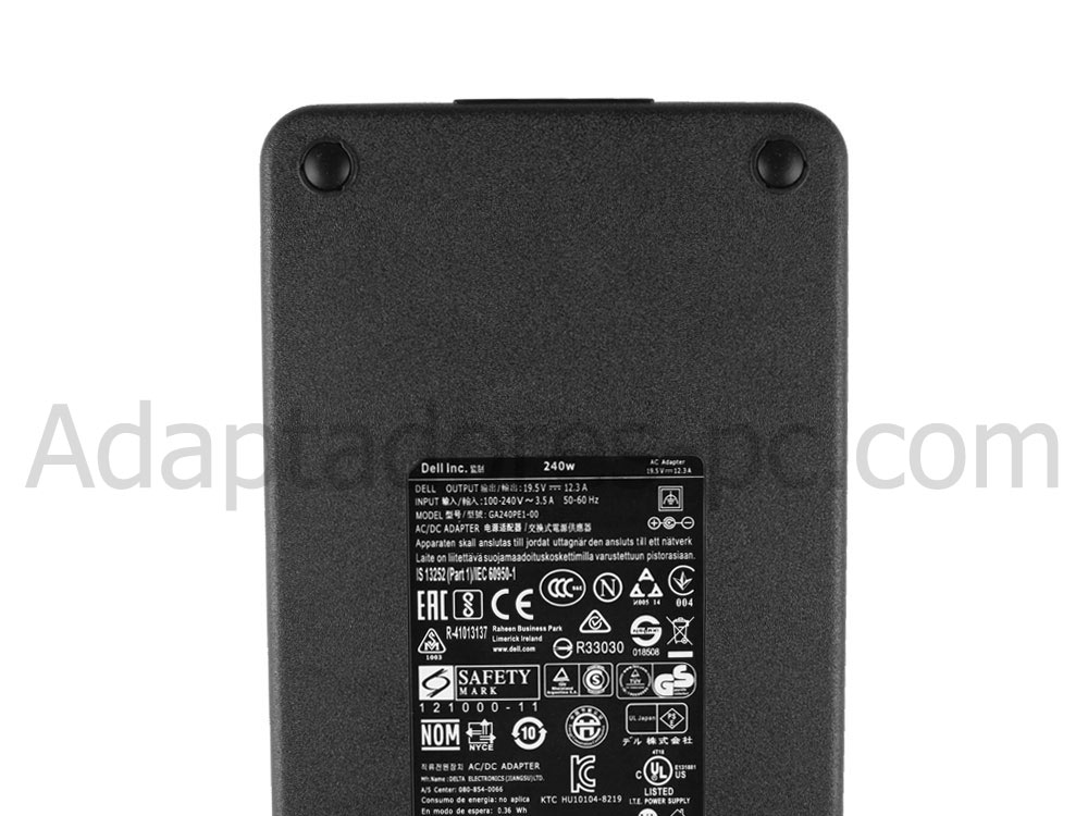 240W Dell 330-3514 Original AC Adaptador Cargador