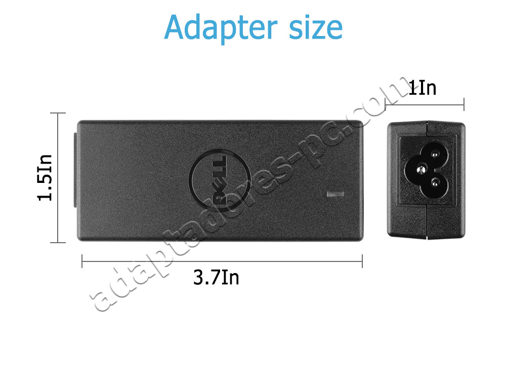 45W Dell Inspiron 13 7378 P69G Original AC Adaptador Cargador