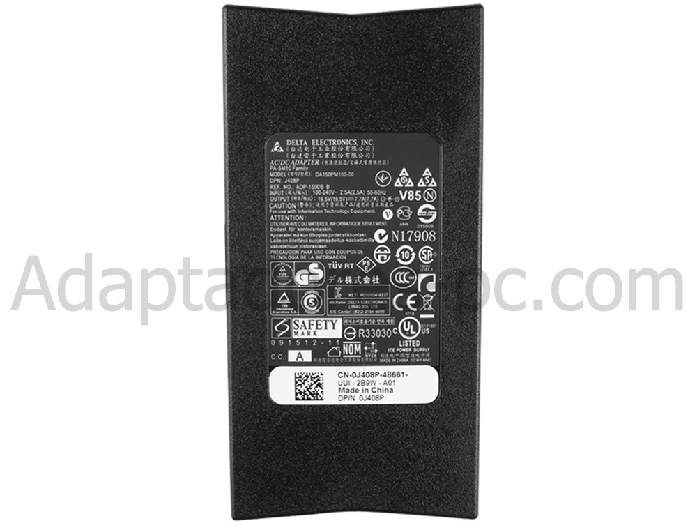 150W Dell 310-7849 Original AC Adaptador Cargador