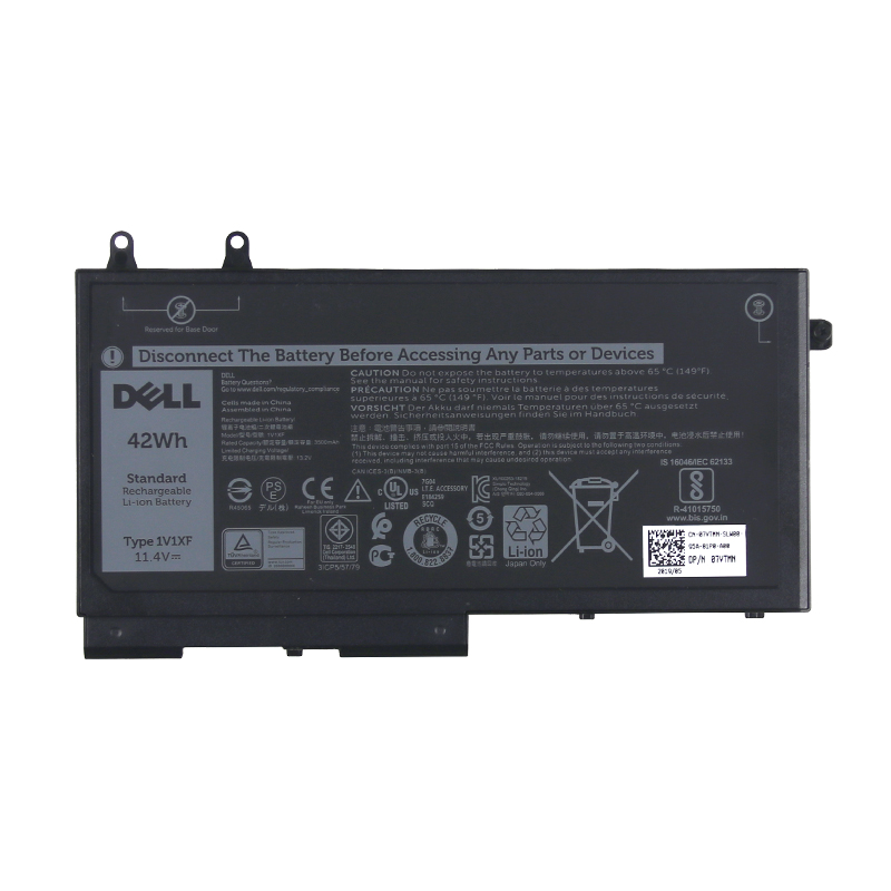 Original 2700mAh 42Wh Batería Dell 1V1XF 27W58