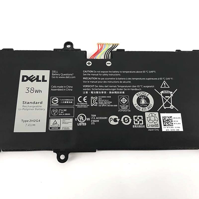 Original Batería Dell 02H2G4 2H2G4 HFRC3 TXJ69 5135mAh 38Wh