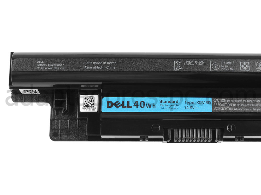 4400mAh Dell Inspiron 15 3521 15R 5521 Original Batería