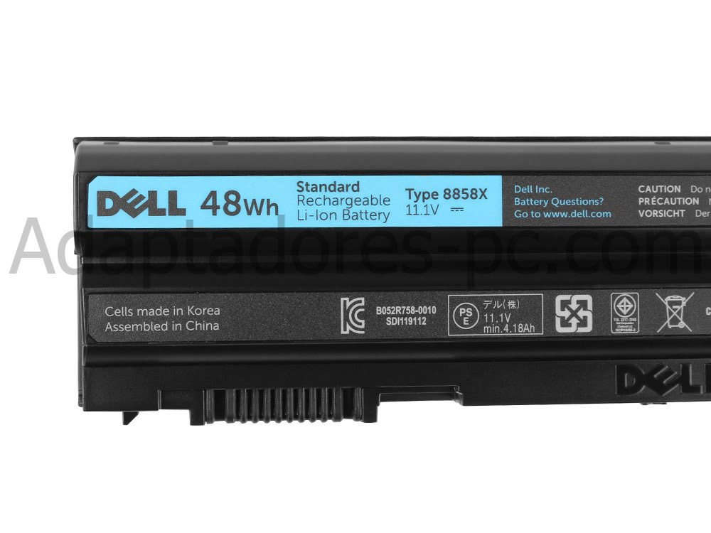 Original 4400mAh 48Wh Batería Dell 02P2MJ