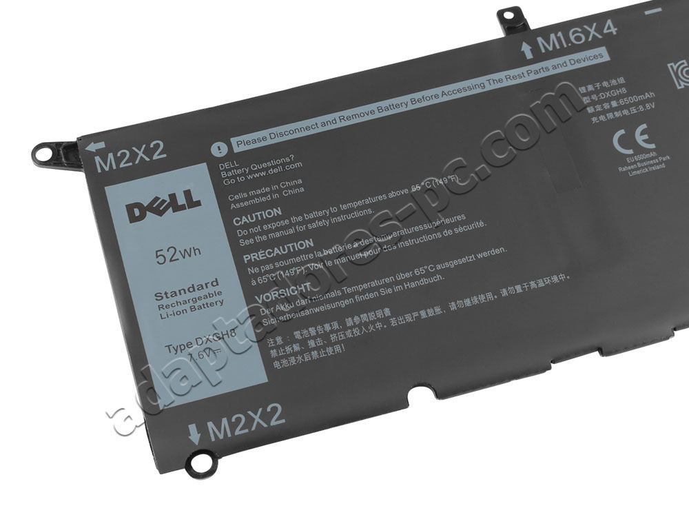 Original 6500mAh 52Wh Batería Dell Inspiron 5391 P114G P114G001