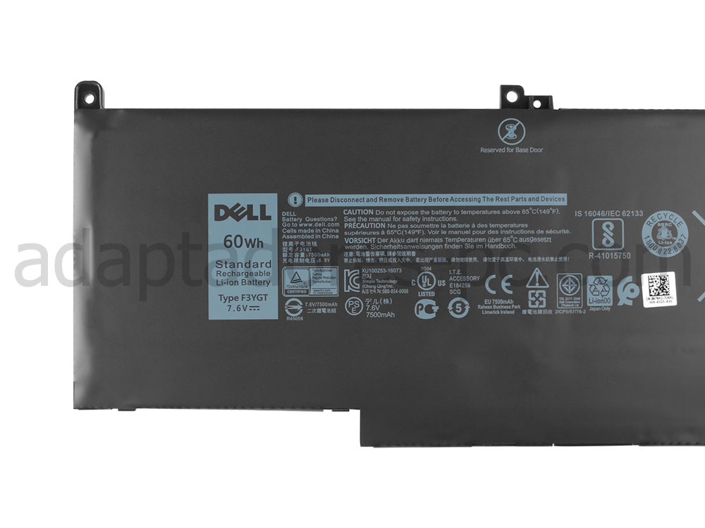 60Wh Original Batería Dell Latitude 7480 P73G001