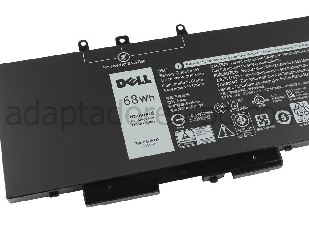 68Wh Original Batería Dell Latitude 14 5480 P72G001