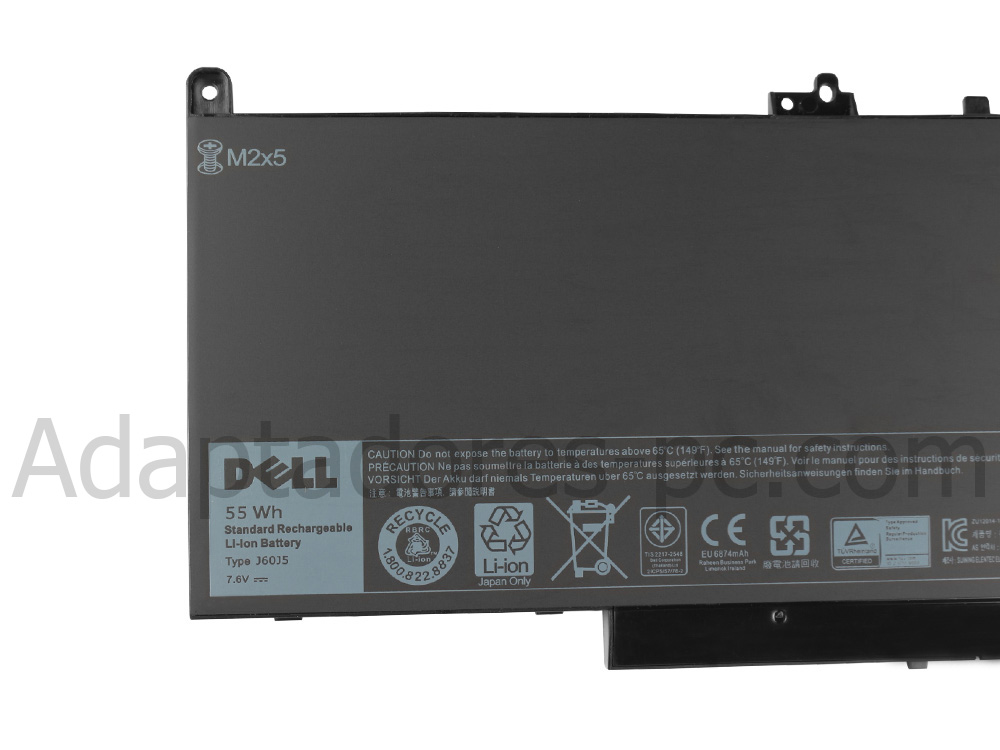 Original 7080mAh 55Wh Batería Dell Latitude 12 E7270