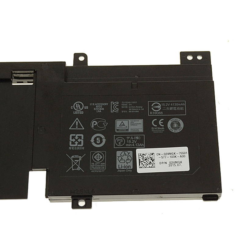 Original Batería Dell 02P9KD 062N2T 0N1WM4 4130mAh 62Wh