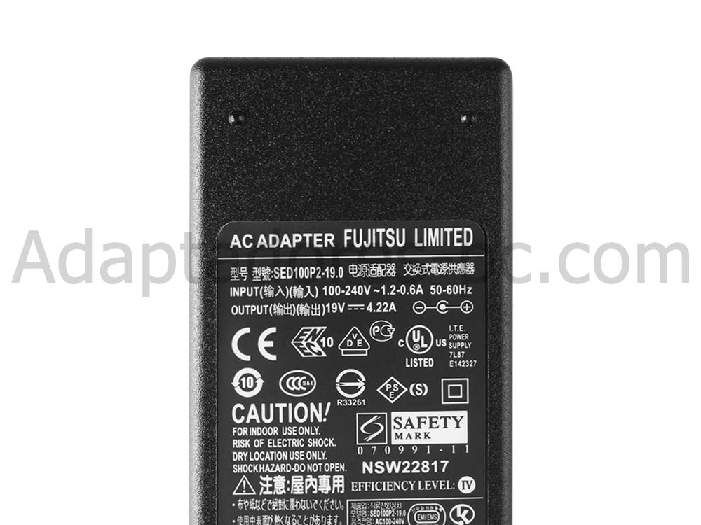 Original 80W Adaptador Cargador Fujitsu LIFEBOOK S904 S904 Red Edition